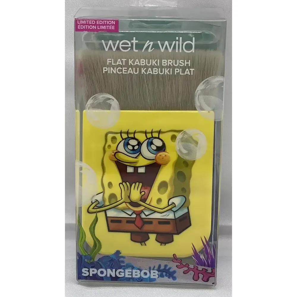 New Wet n Wild SpongeBob Nickelodeon Flat Kabuki Makeup Blending Brush